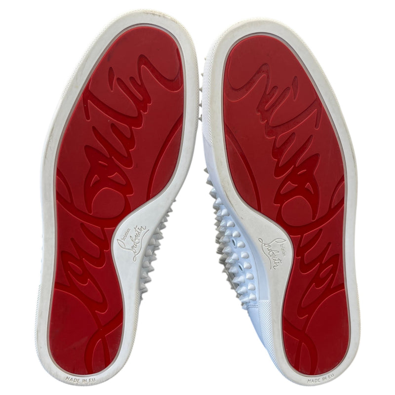 Men's Louis Spikes Flat High Trainers White Size UK 8 / EU 42