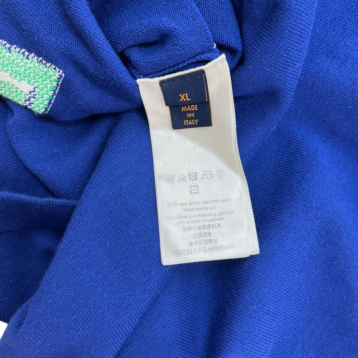 Men's Since 1854 Intarsia T-Shirt Blue Size XL - Photo 5