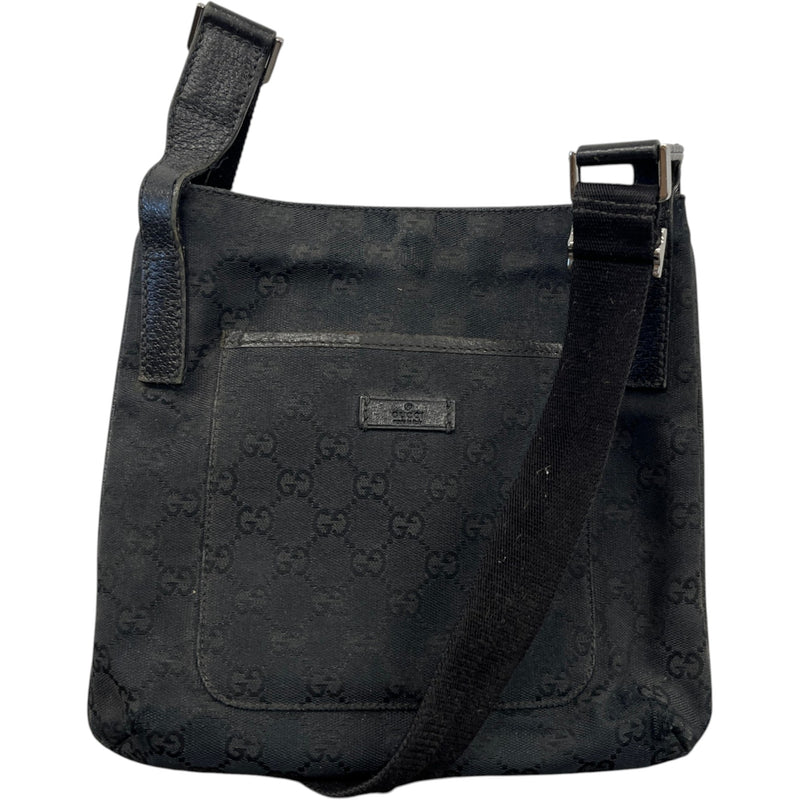 Men's Gg Supreme Crossbody Bag Black