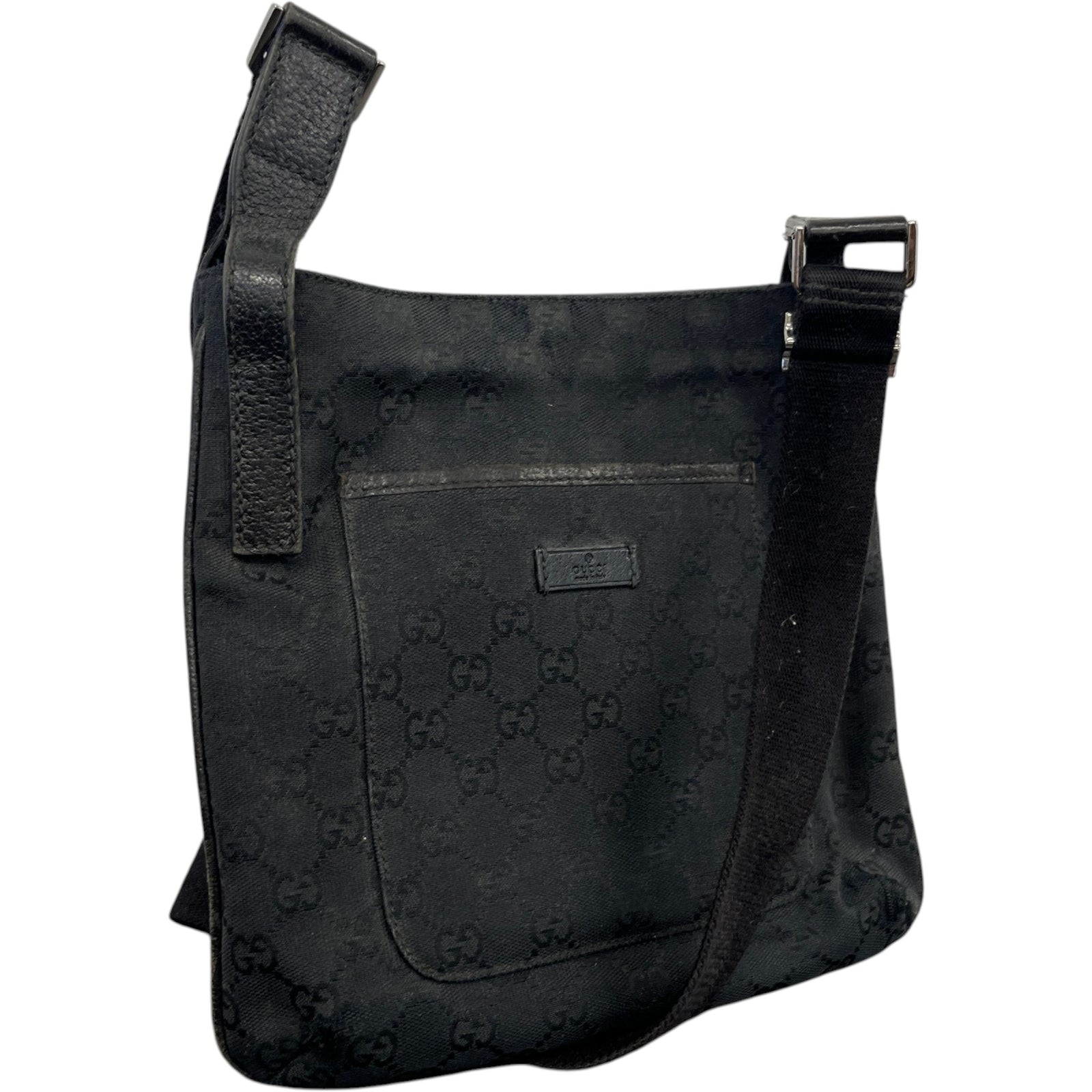 Men's Gg Supreme Crossbody Bag Black - Photo 4