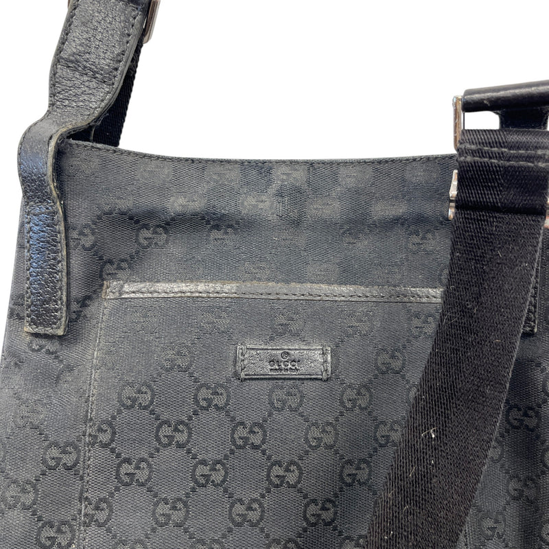 Men's Gg Supreme Crossbody Bag Black