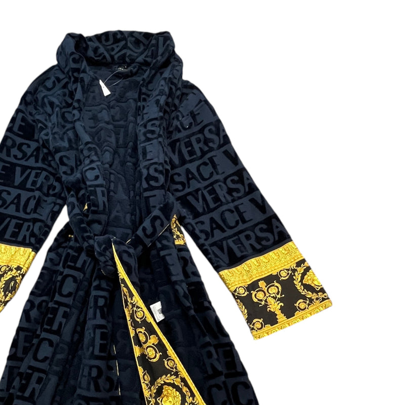 Men's I ♡ Baroque Bath Robe Navy Size L
