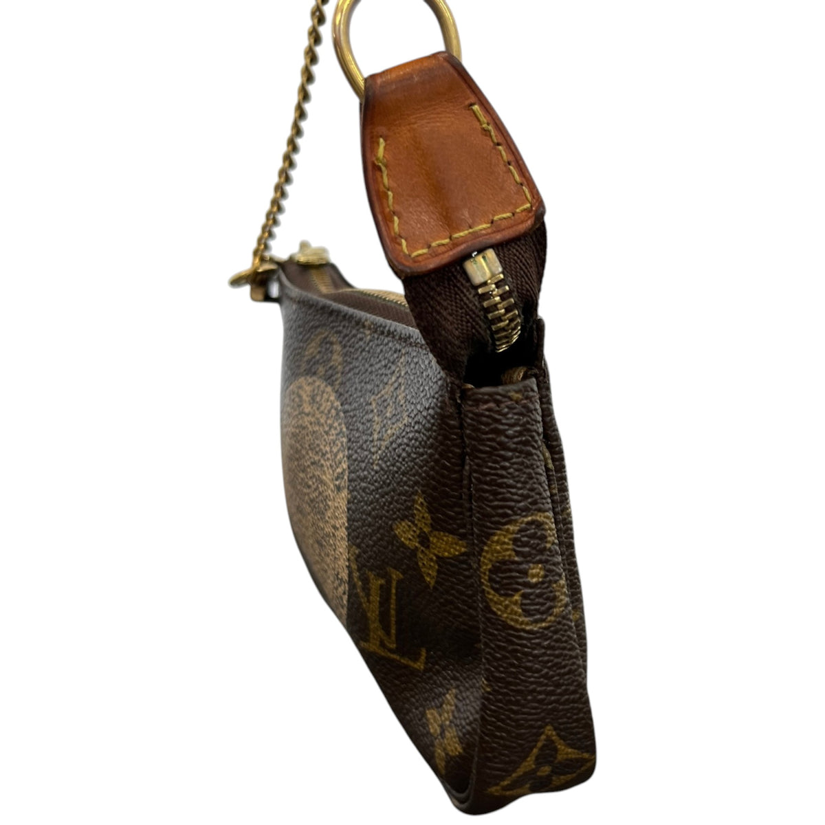 Women's Monogram Mini Pochette Handbag Brown - Photo 10