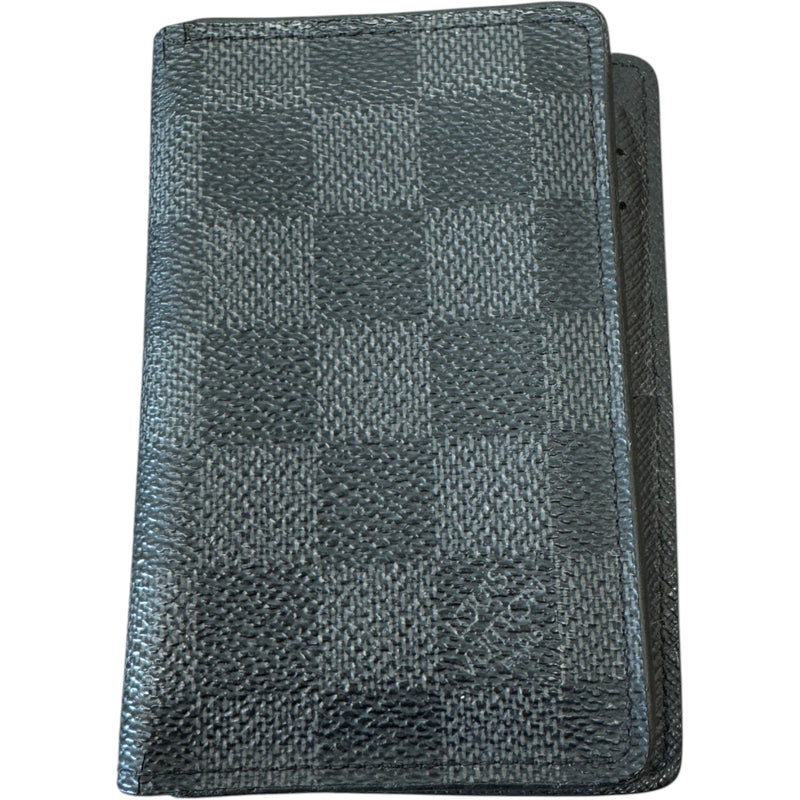 Men's Damier Graphite Pocket Organiser Card Holder Black