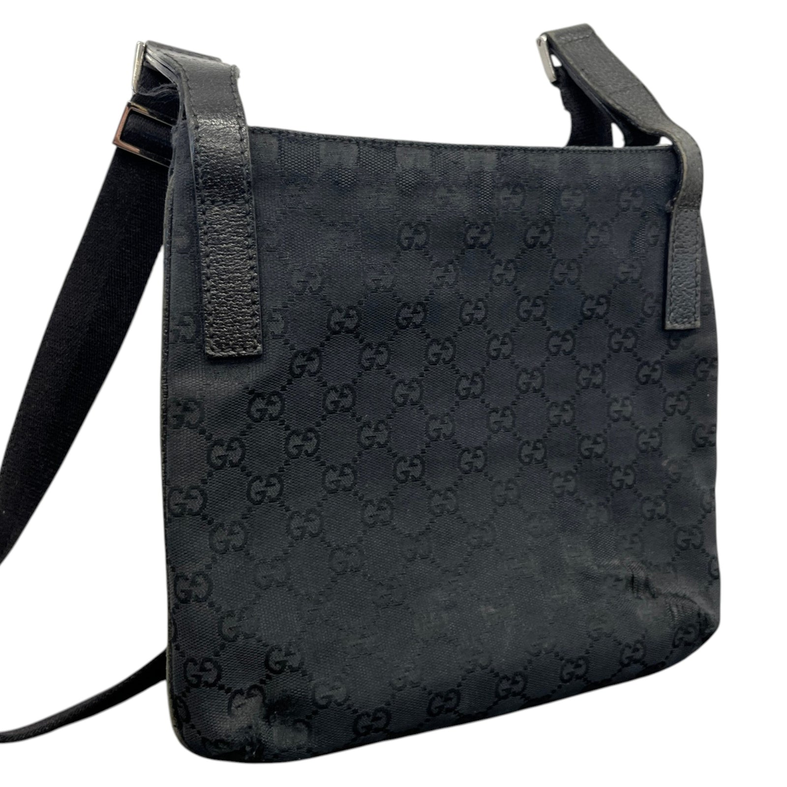 Men's Gg Supreme Crossbody Bag Black - Photo 6