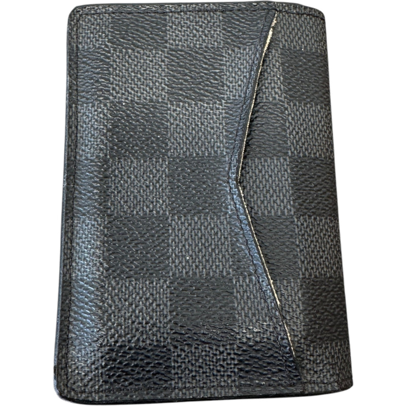 Men's Damier Graphite Pocket Organiser Card Holder Black
