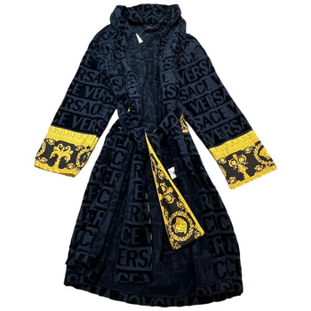 Men's I ♡ Baroque Bath Robe Navy Size L