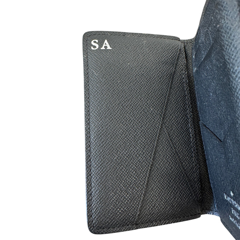 Men's Damier Graphite Pocket Organiser Card Holder Black
