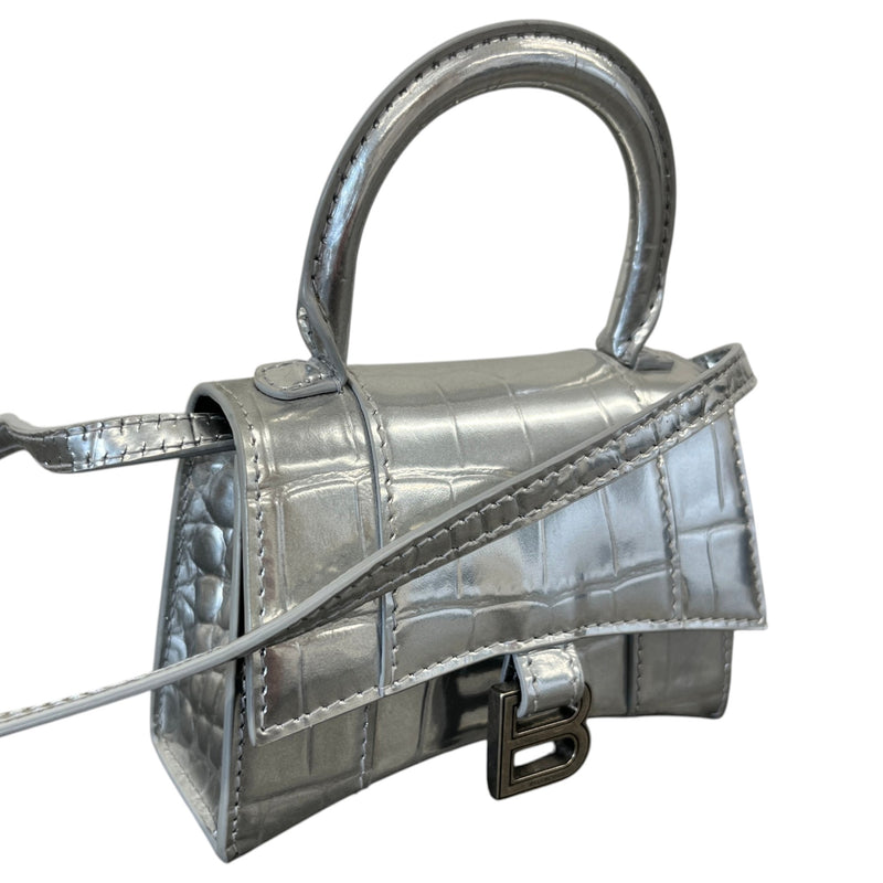 Women's Hourglass Mini Handbag Silver