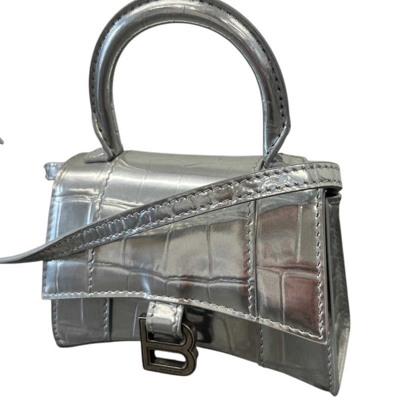 Women's Hourglass Mini Handbag Silver