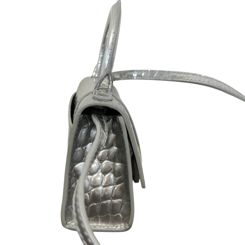 Women's Hourglass Mini Handbag Silver