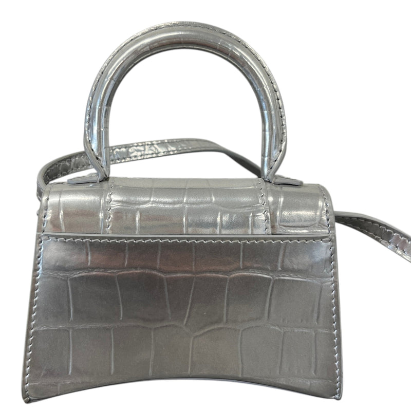 Women's Hourglass Mini Handbag Silver
