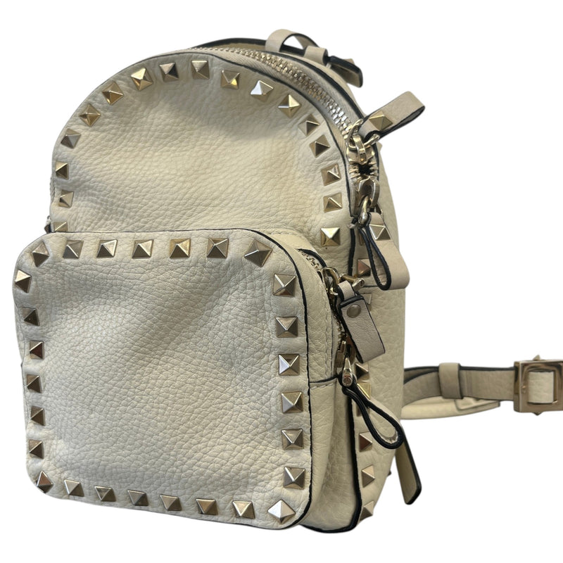 Men's Rockstud Backpack White
