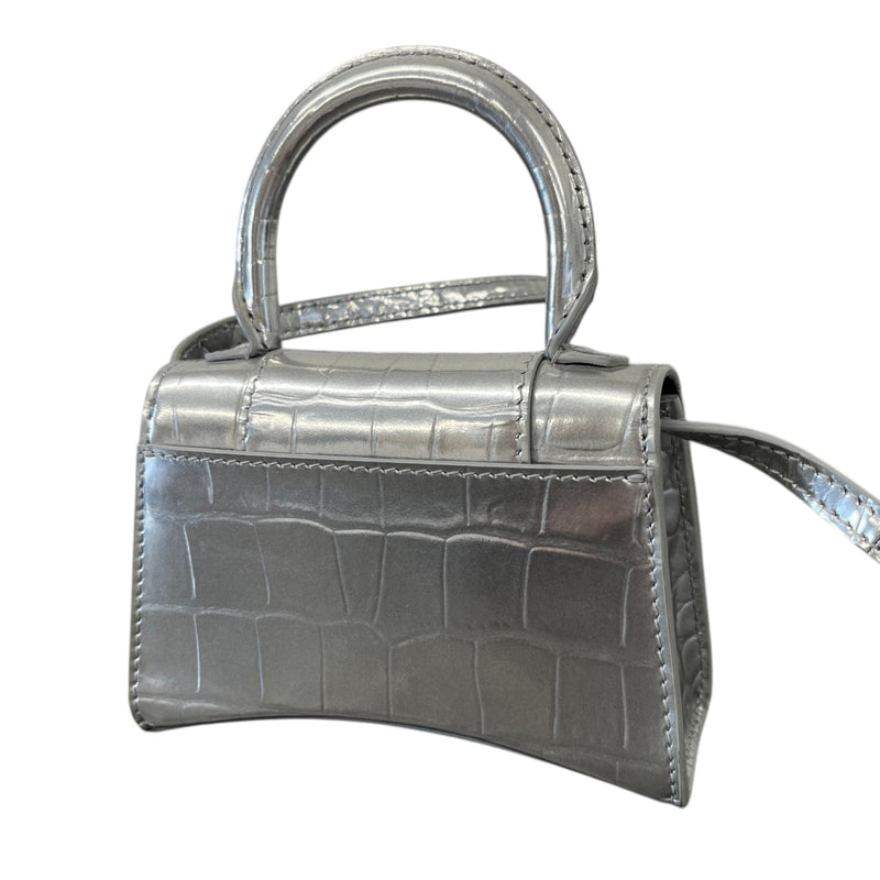 Women's Hourglass Mini Handbag Silver