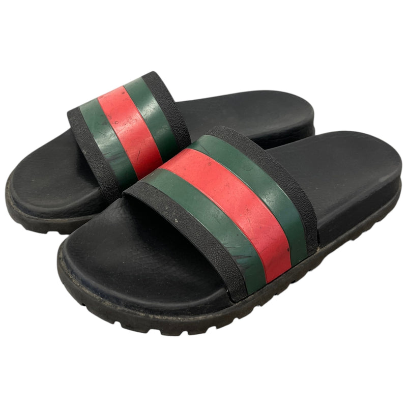 Men's Web Slides Black Size UK 8 / EU 42