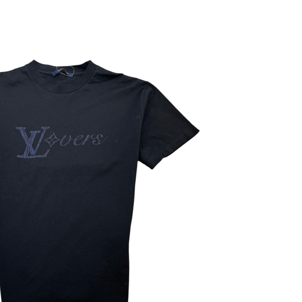 Men's Iridescent LV Vers T-Shirt Black Size S - Photo 3