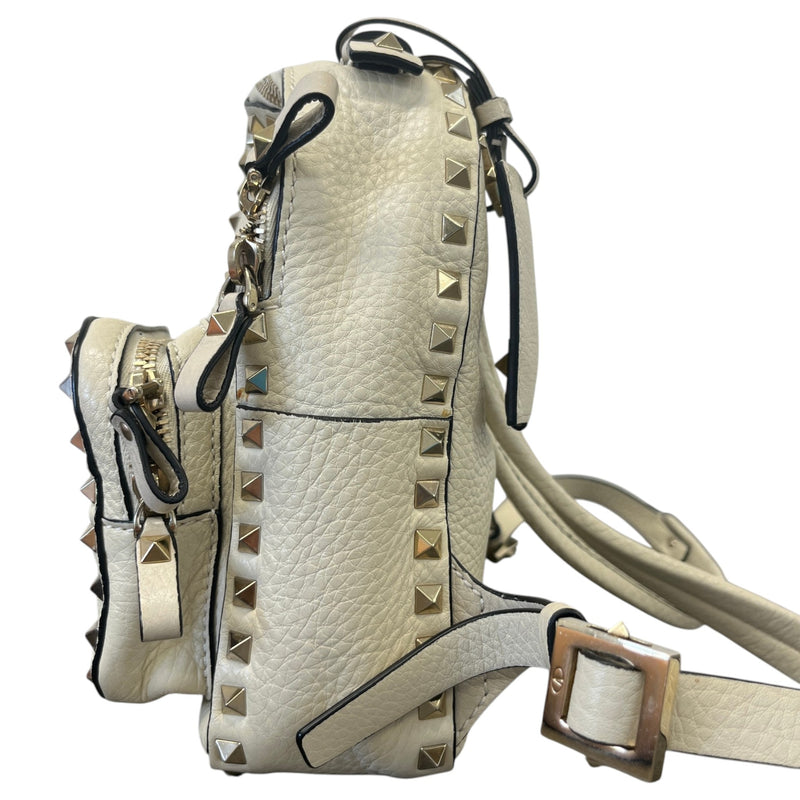 Men's Rockstud Backpack White