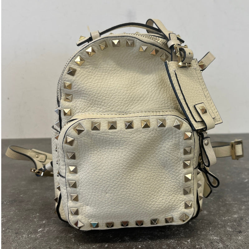 Men's Rockstud Backpack White