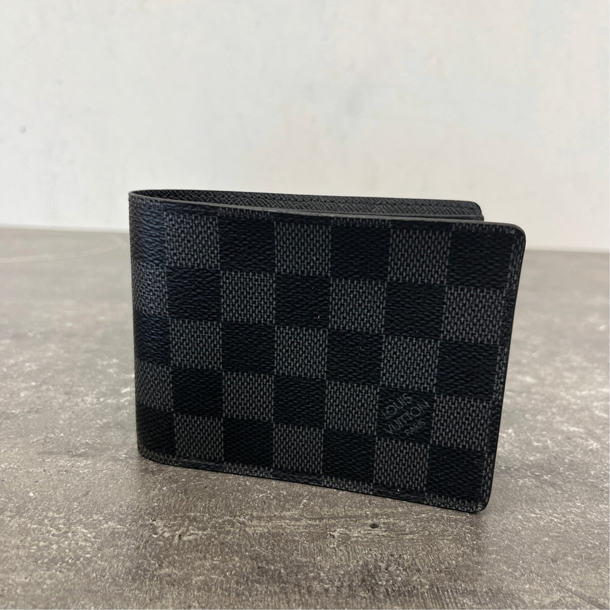 Men's Damier Graphite Slender Wallet Charcoal - Photo 8