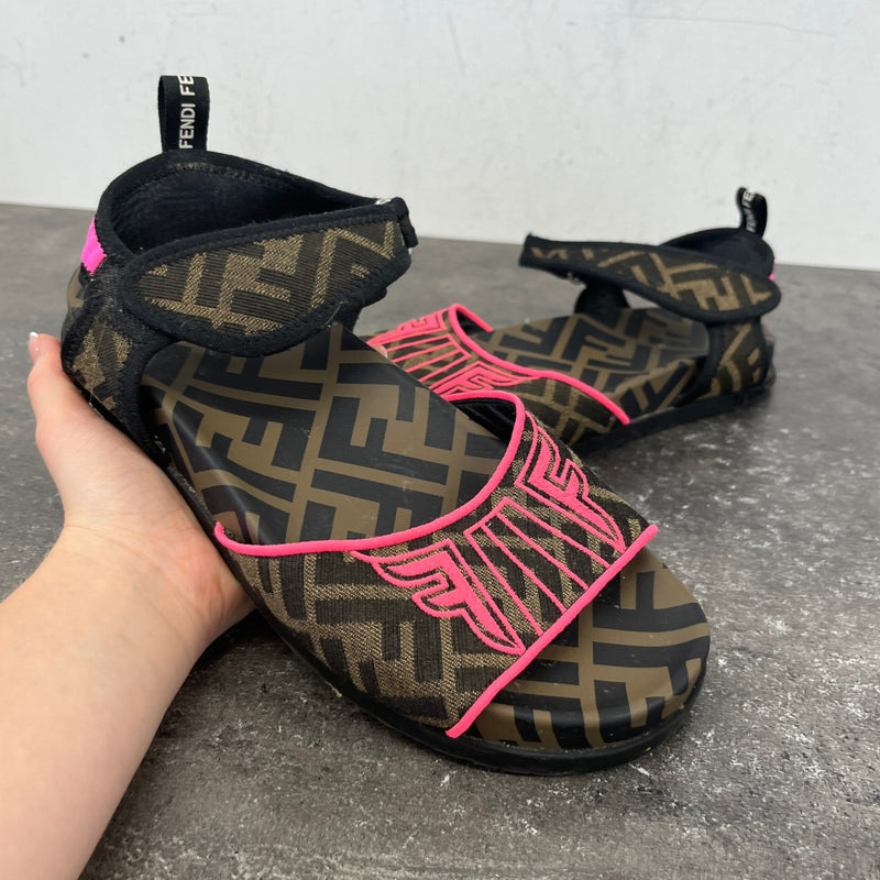Women's Ffreedom Platform Sandals Brown Size EU 39 / UK 6