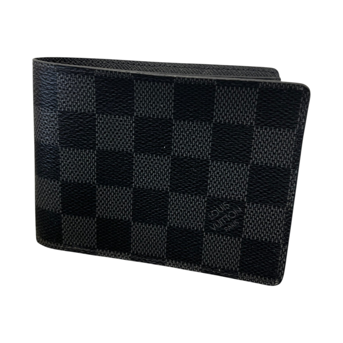 Men's Damier Graphite Slender Wallet Charcoal - Photo 1