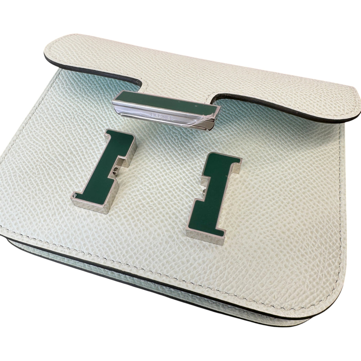 Women's Epsom Vert Peppermint Constance Slim Wallet Green - Photo 12