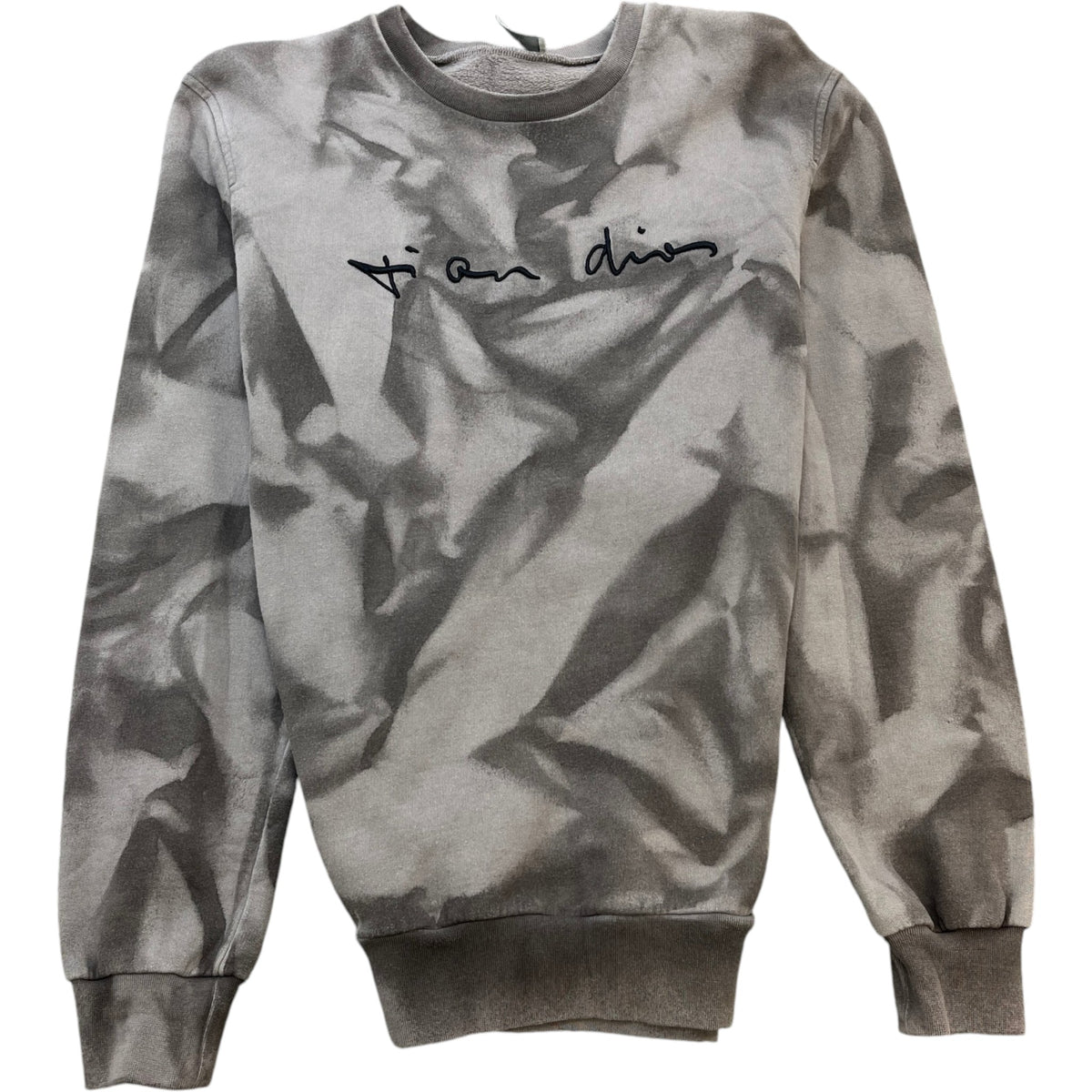 Men's Embroidered Logo Sweatshirt Grey Size S - Photo 1