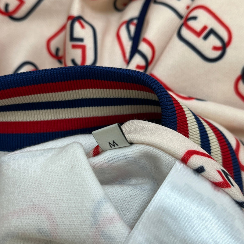 Men's Interlocking G Track Jacket Cream Size M