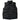 Men's Applique Logo Dyed Crinkle Reps Gilet Black Size L
