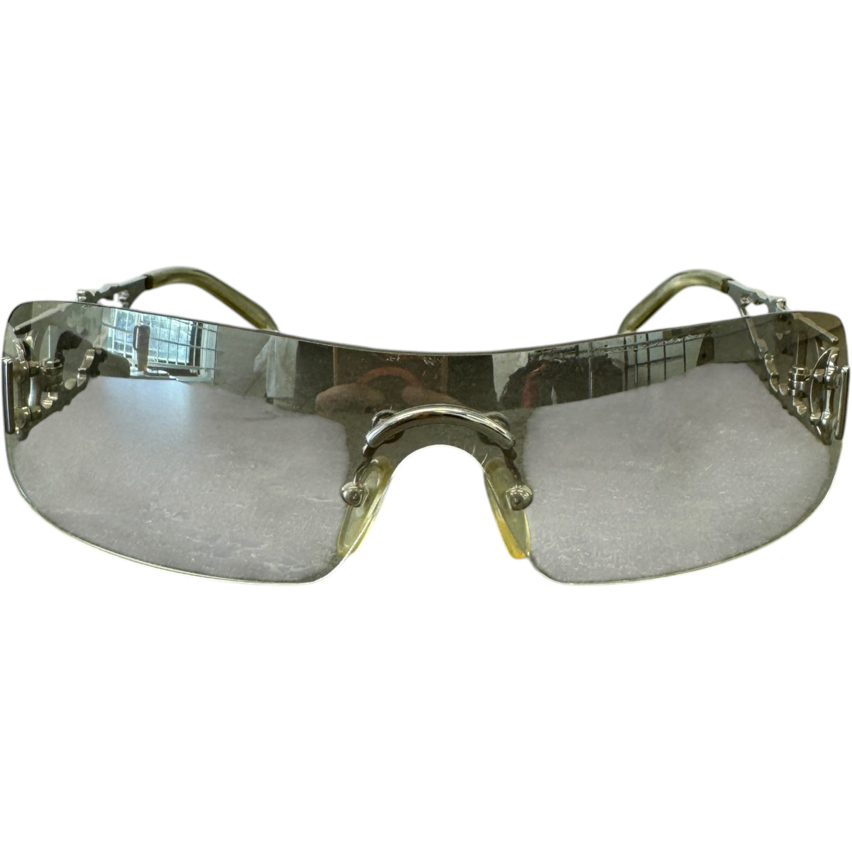 Women's DiorFire John Galliano Sunglasses Silver - Photo 1