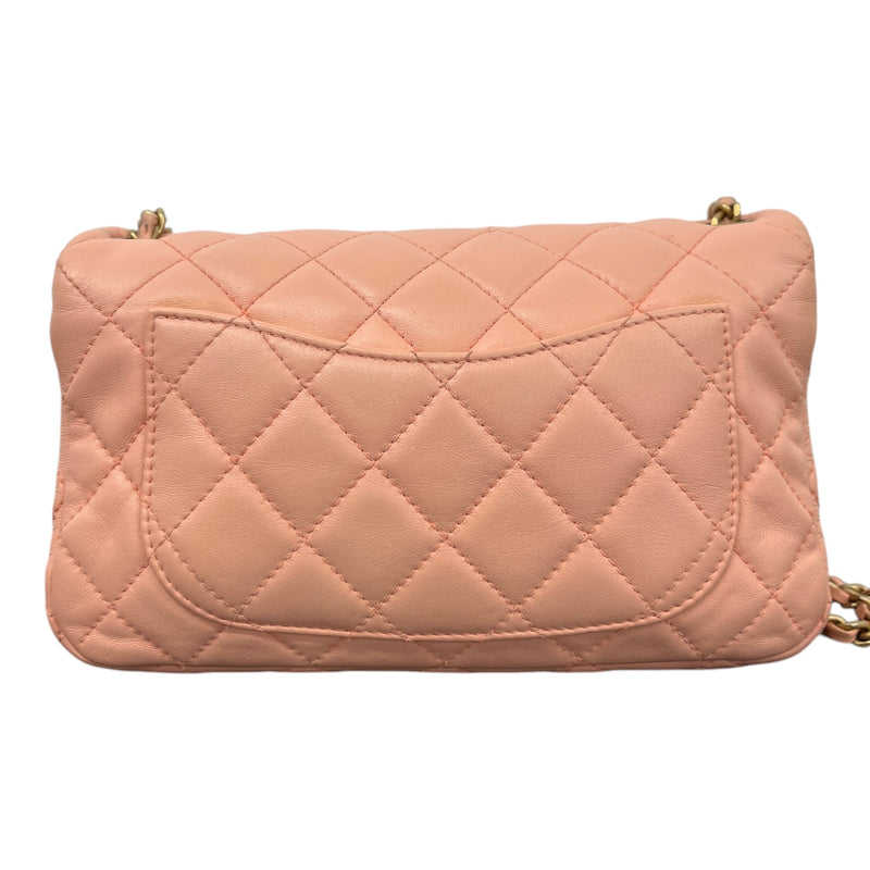 Women's Lambskin Timeless Pearl Crush Mini Handbag Pink