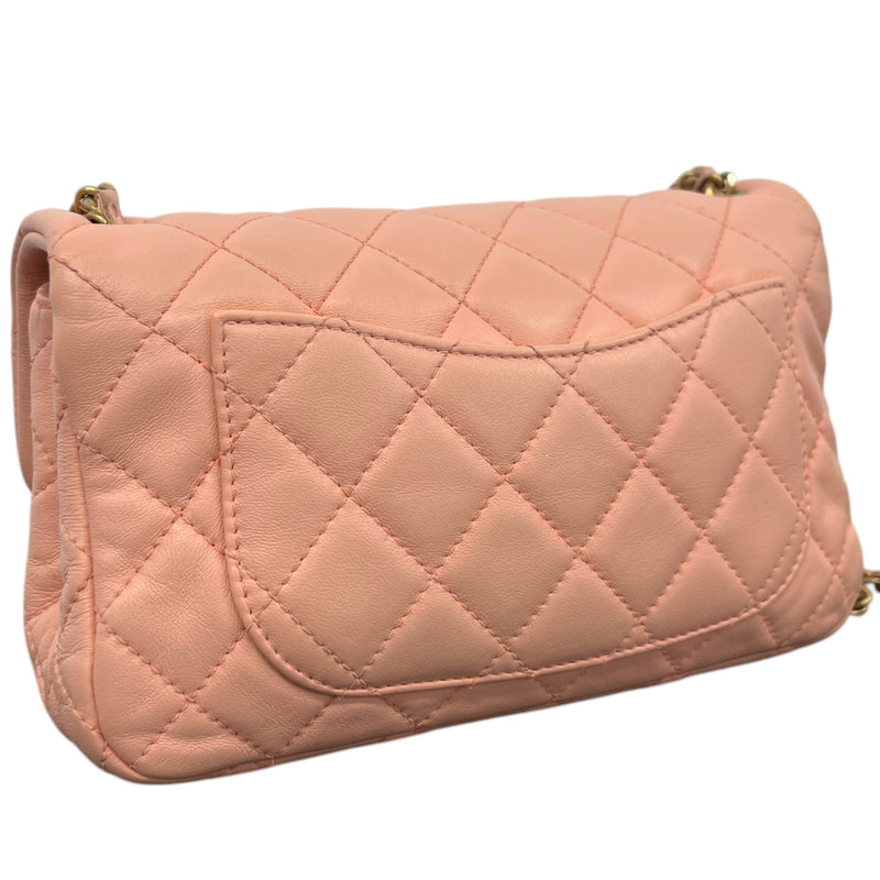 Women's Lambskin Timeless Pearl Crush Mini Handbag Pink