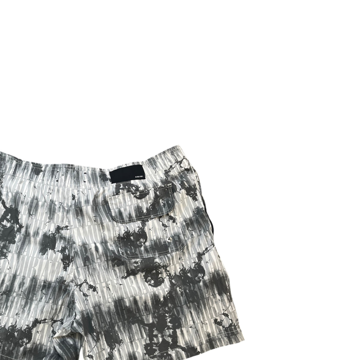 Men's Logo Print Swim Shorts Grey Size XL / W36 - Photo 4