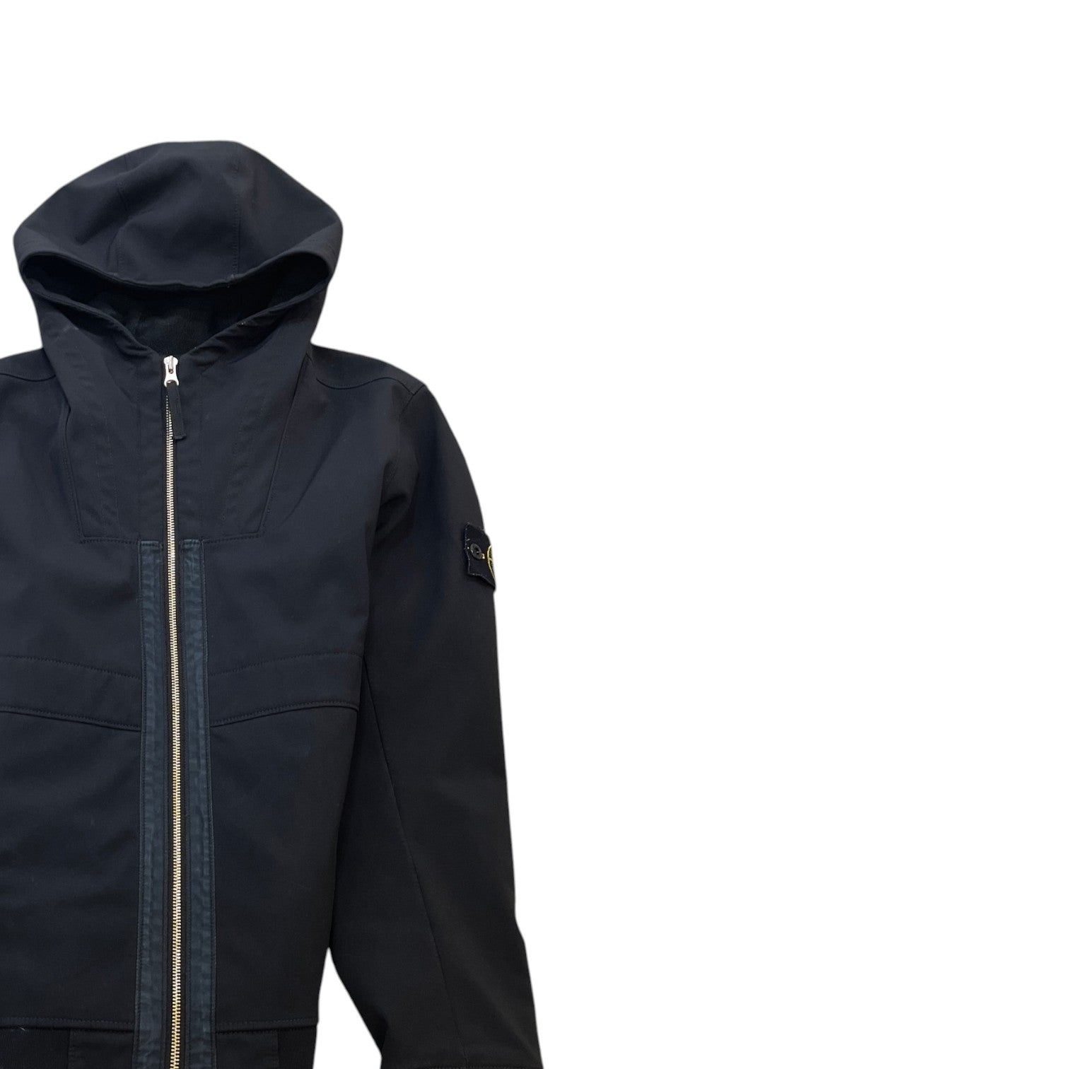 Men's Soft Shell-R Hooded Jacket Black Size S - Photo 3