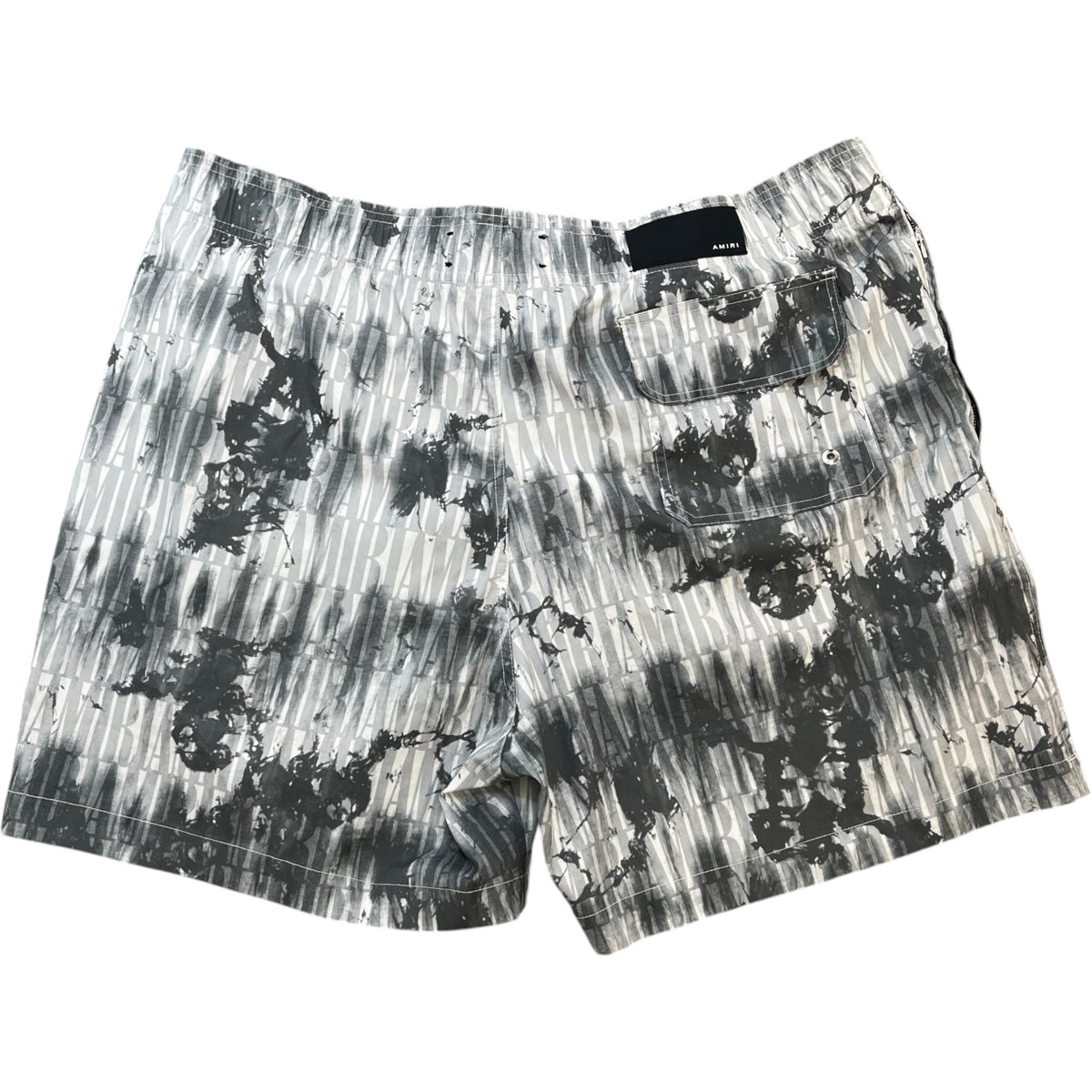 Men's Logo Print Swim Shorts Grey Size XL / W36 - Photo 2