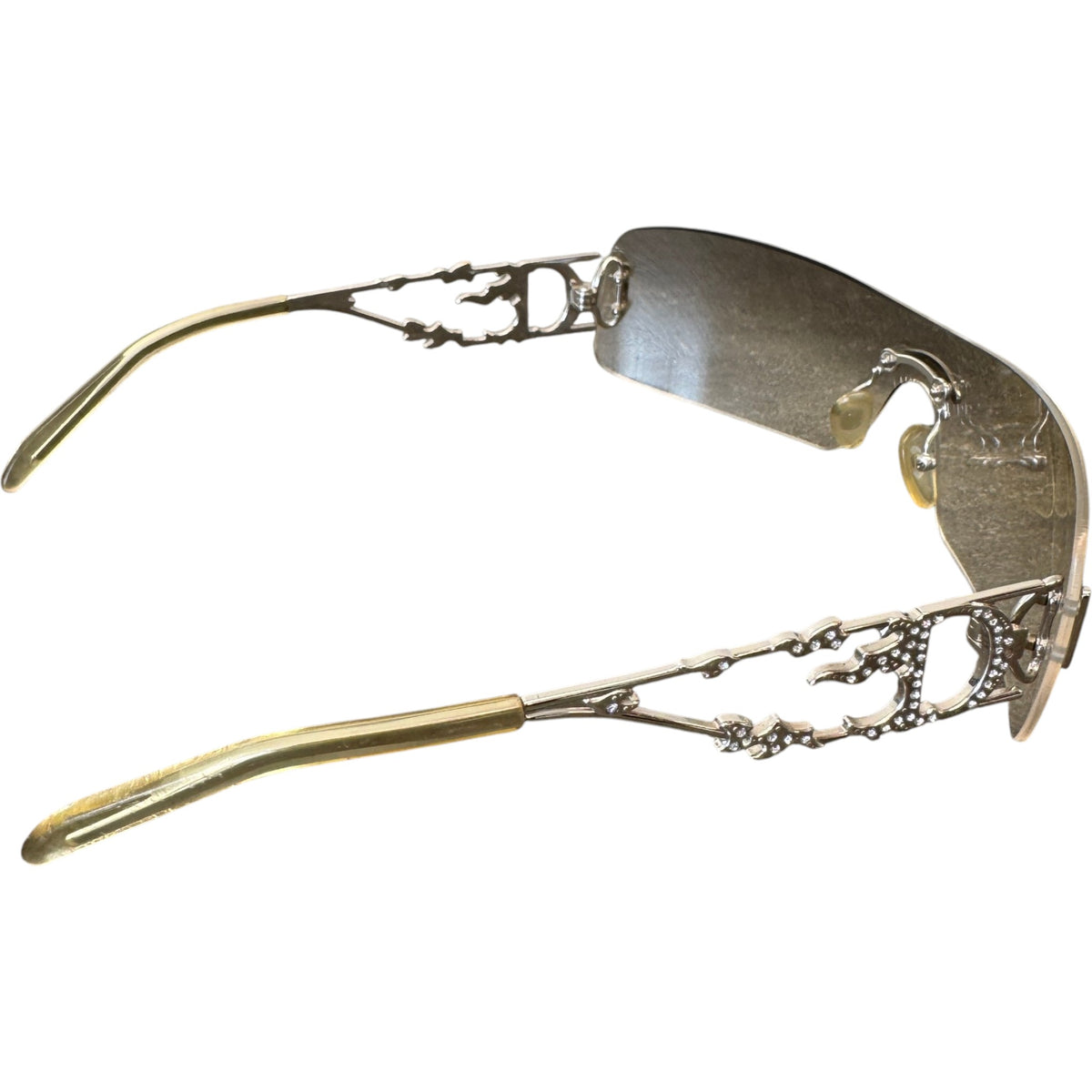 Women's DiorFire John Galliano Sunglasses Silver - Photo 5