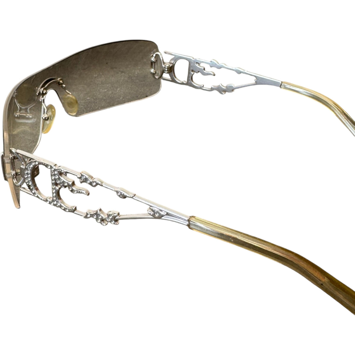 Women's DiorFire John Galliano Sunglasses Silver - Photo 7