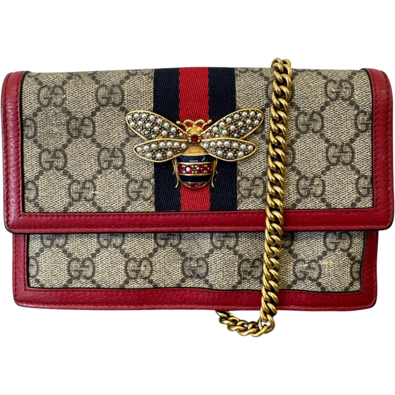 Women's GG Supreme Queen Margaret WOC Handbag Beige