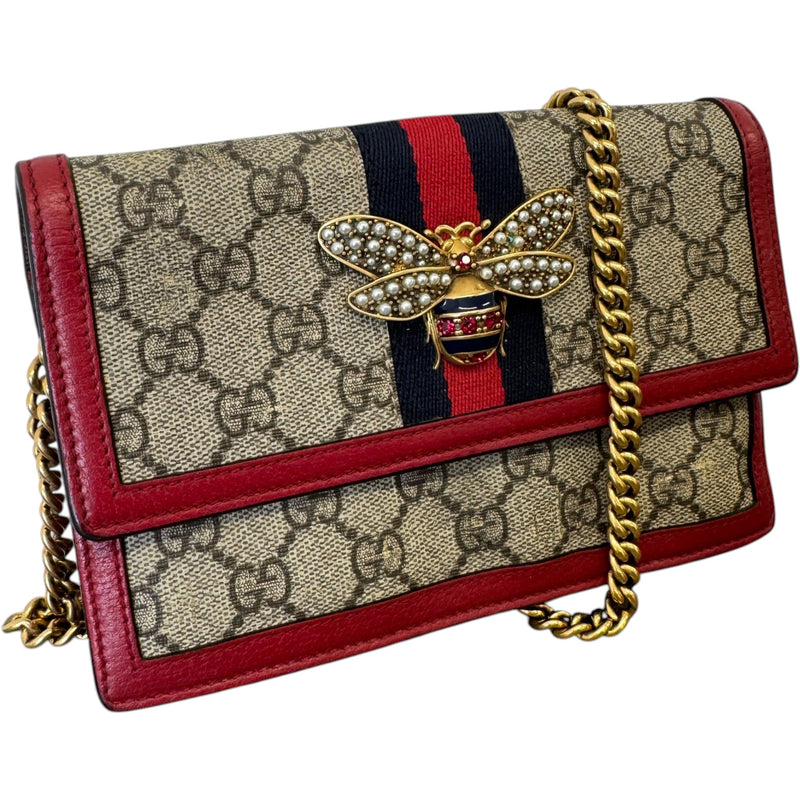 Women's GG Supreme Queen Margaret WOC Handbag Beige