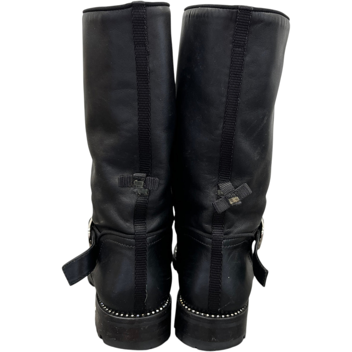 Women's CD Biker Boots Black Size UK 5.5 / EU 38.5 - Photo 7