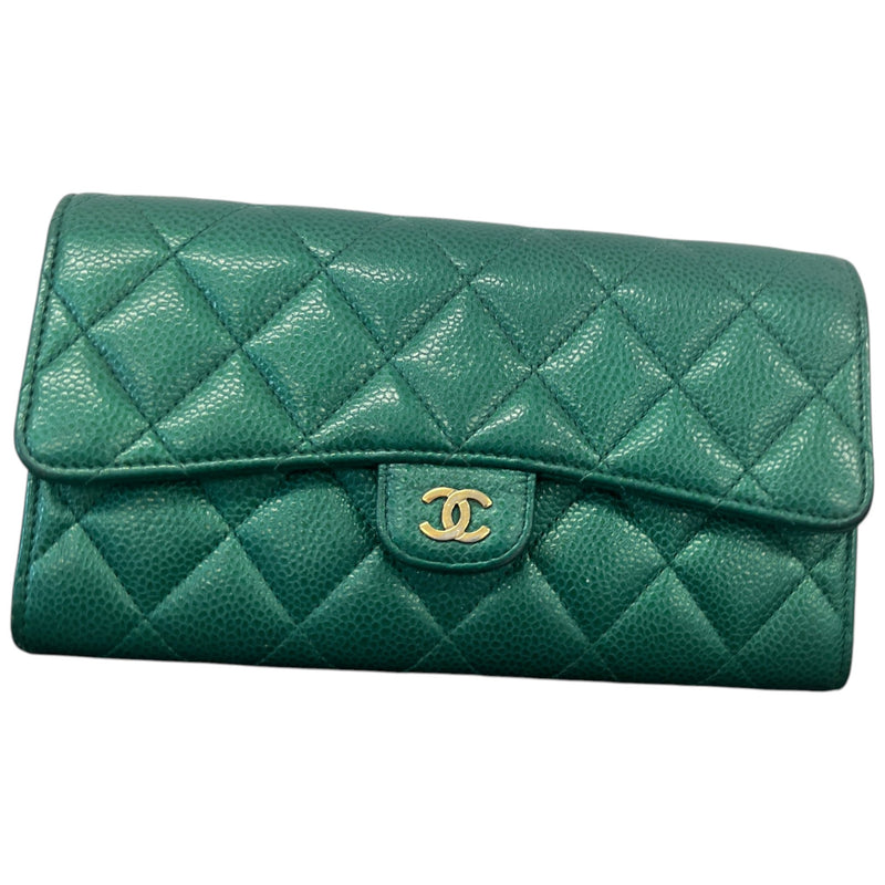 Women's CC 18S Iridescent Emerald Wallet Green