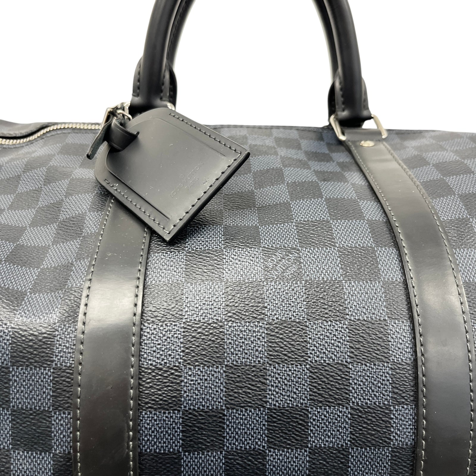 Men's Damier Colbolt Keepall Bandoulière 55 Bag Navy - Photo 10