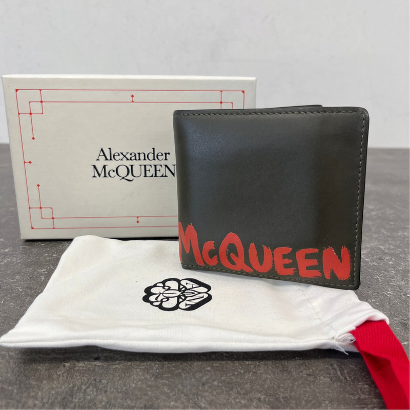 Men's Graffiti Logo Wallet Khaki