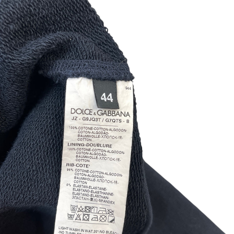 Men's Logo Print Hoodie Navy Size IT 44 / UK XS