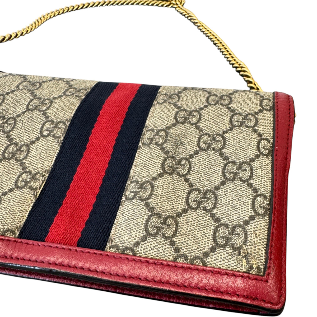 Women's GG Supreme Queen Margaret WOC Handbag Beige - Photo 7