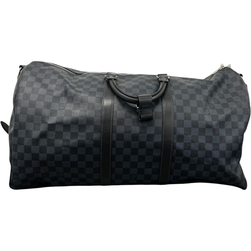 Men's Damier Colbolt Keepall Bandoulière 55 Bag Navy