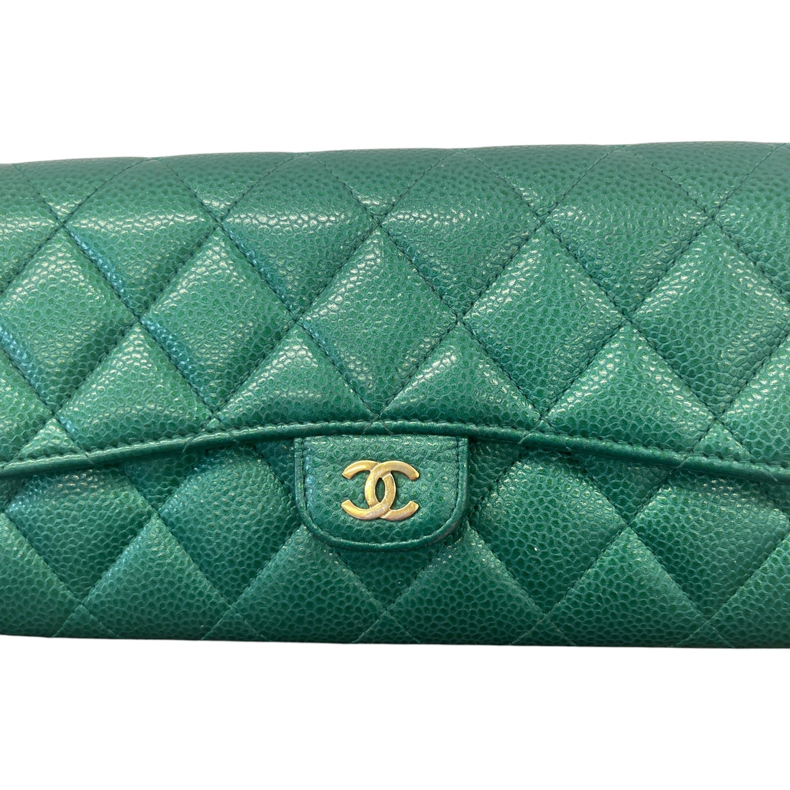 Women's CC 18S Iridescent Emerald Wallet Green - Photo 5