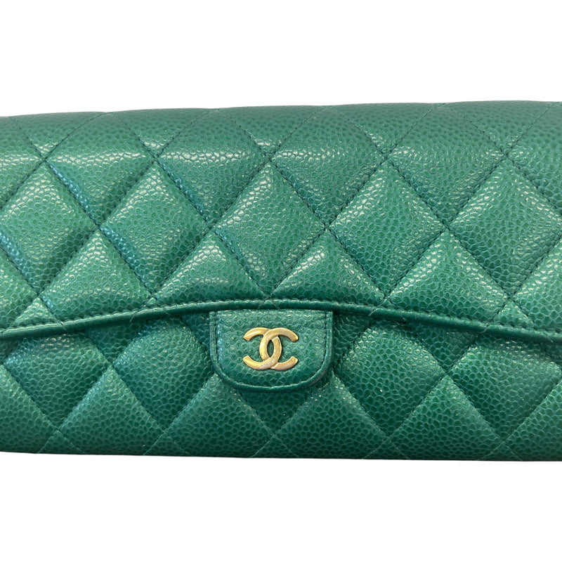 Women's CC 18S Iridescent Emerald Wallet Green