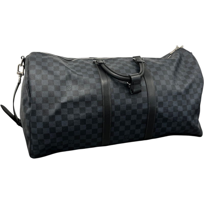Men's Damier Colbolt Keepall Bandoulière 55 Bag Navy