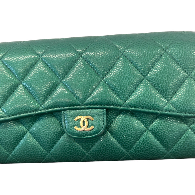 Women's CC 18S Iridescent Emerald Wallet Green